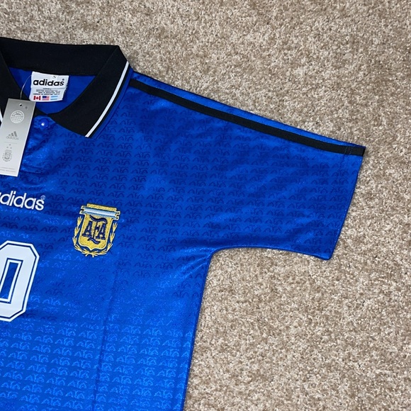 Adidas Argentina Leo Messi 1994 Retro Men’s Away Soccer Jersey🆕 - Picture 6 of 9